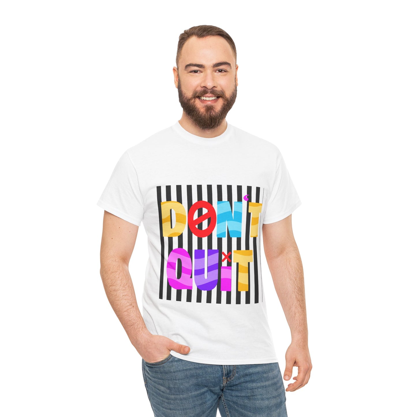 Don't Quit Inspirational Unisex Heavy Cotton Tee